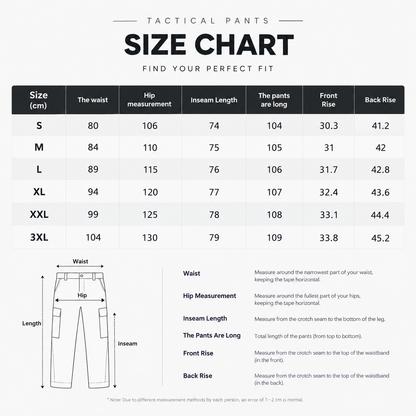 Men's Solid Color Tactical Work Pants