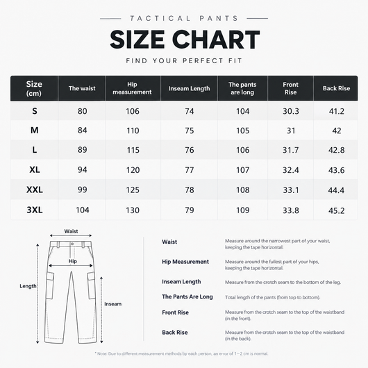 Men's Solid Color Tactical Work Pants